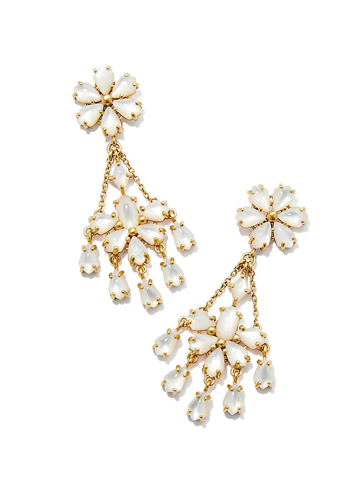 wrangler x yellow rose by kendra scott laurel ohrringe elfenbein
