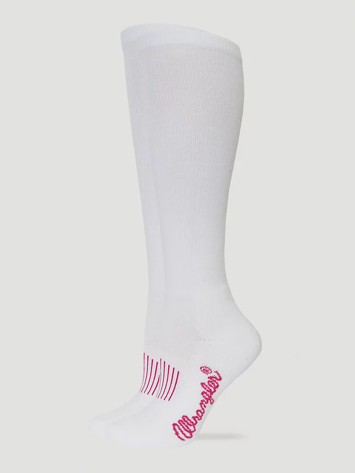 weiße western-stiefelsocken für damen