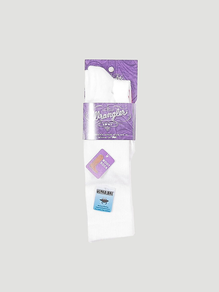 weiße western-stiefelsocken für damen