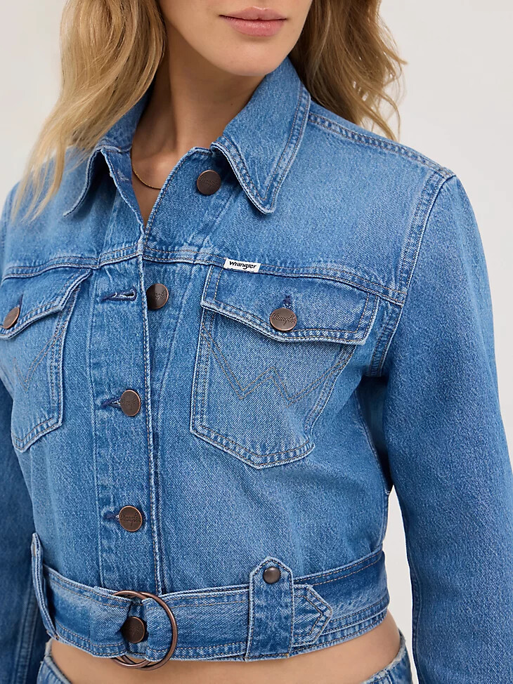 damen-jeans-motorradjacke „blühend