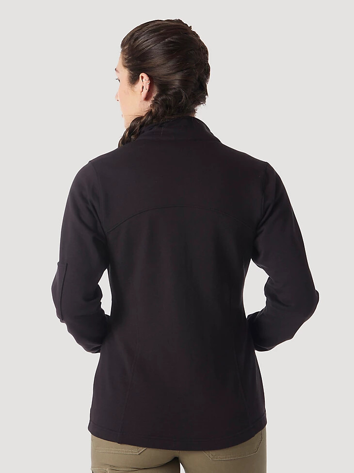 wrangler riggs workwear arbeitsjacke für damen schwarz