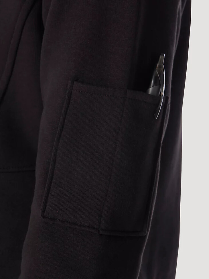 wrangler riggs workwear arbeitsjacke für damen schwarz