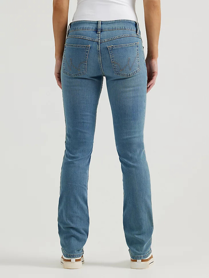 brianna damen-jeans essential mid-rise straight leg