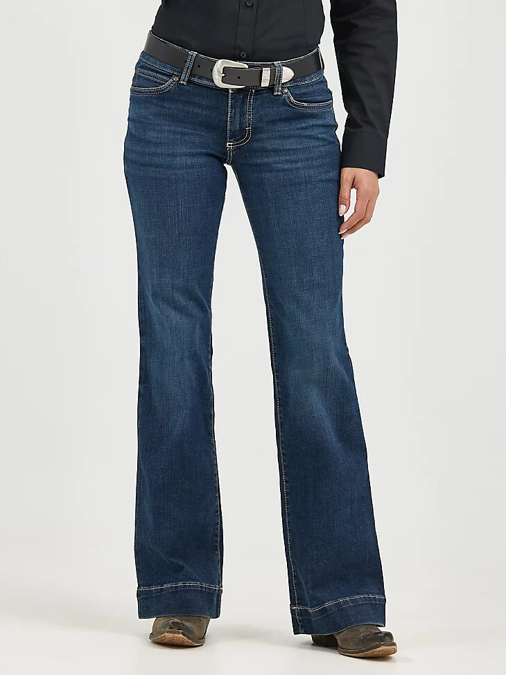 wrangler retro mae wide leg hose für damen jeans samantha