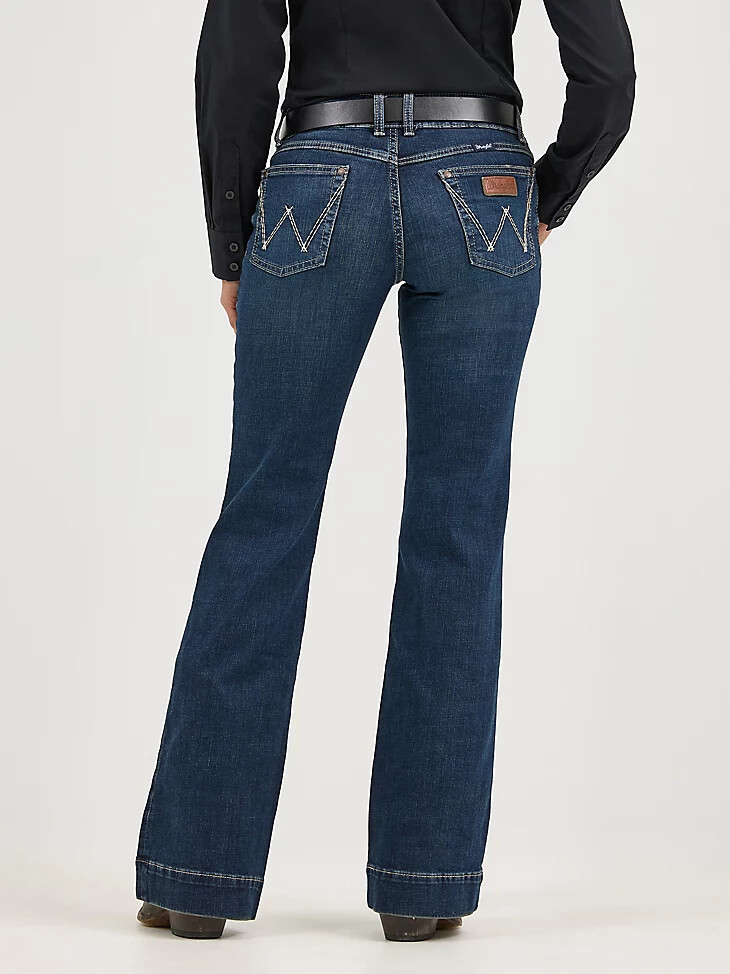 wrangler retro mae wide leg hose für damen jeans samantha