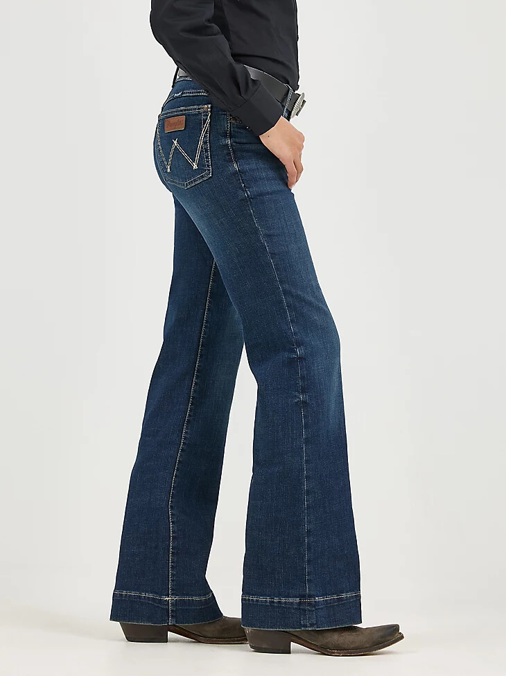 wrangler retro mae wide leg hose für damen jeans samantha