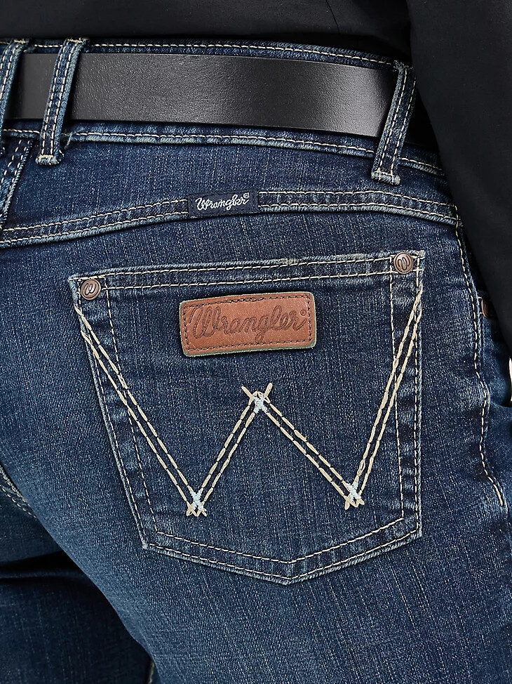 wrangler retro mae wide leg hose für damen jeans samantha