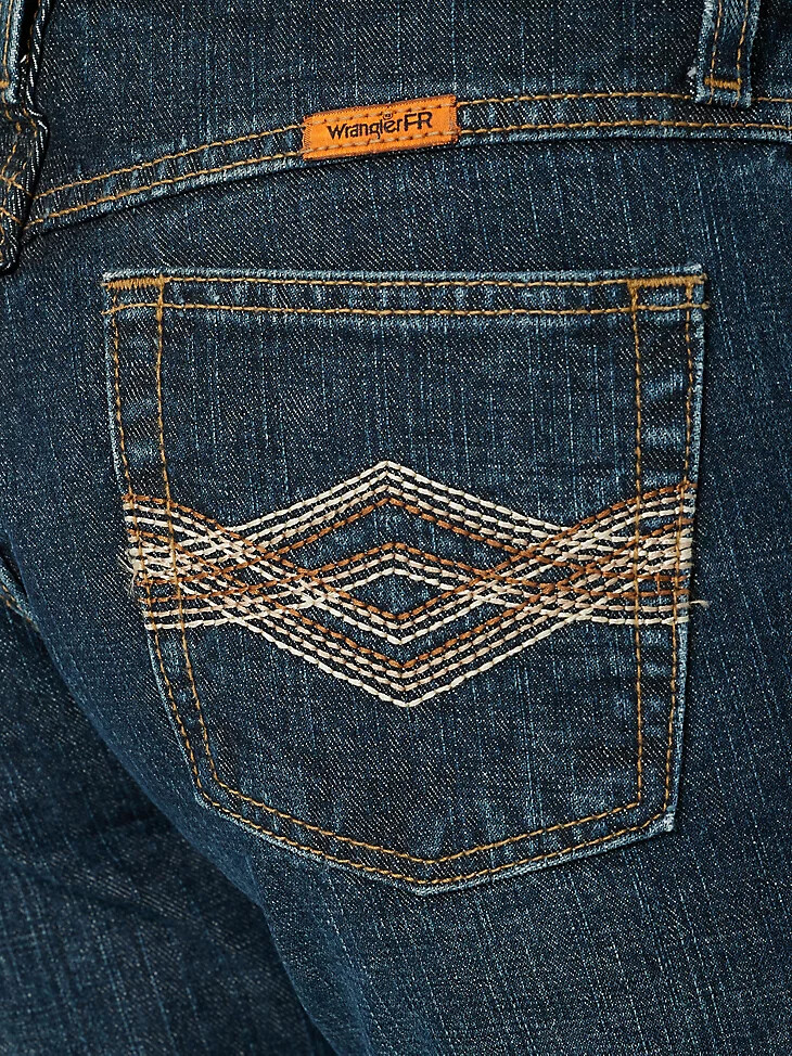 wrangler fr flame-resistant bootcut jeans für damen crosshatch