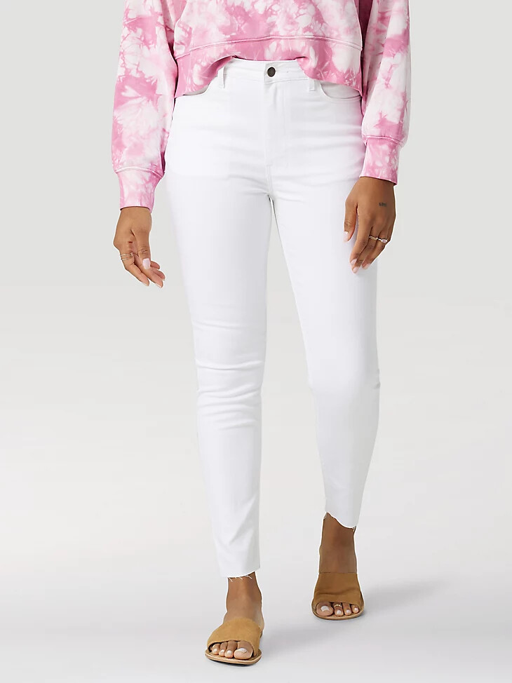 brite tech unforgettable skinny jeans für damen strahlend weiß
