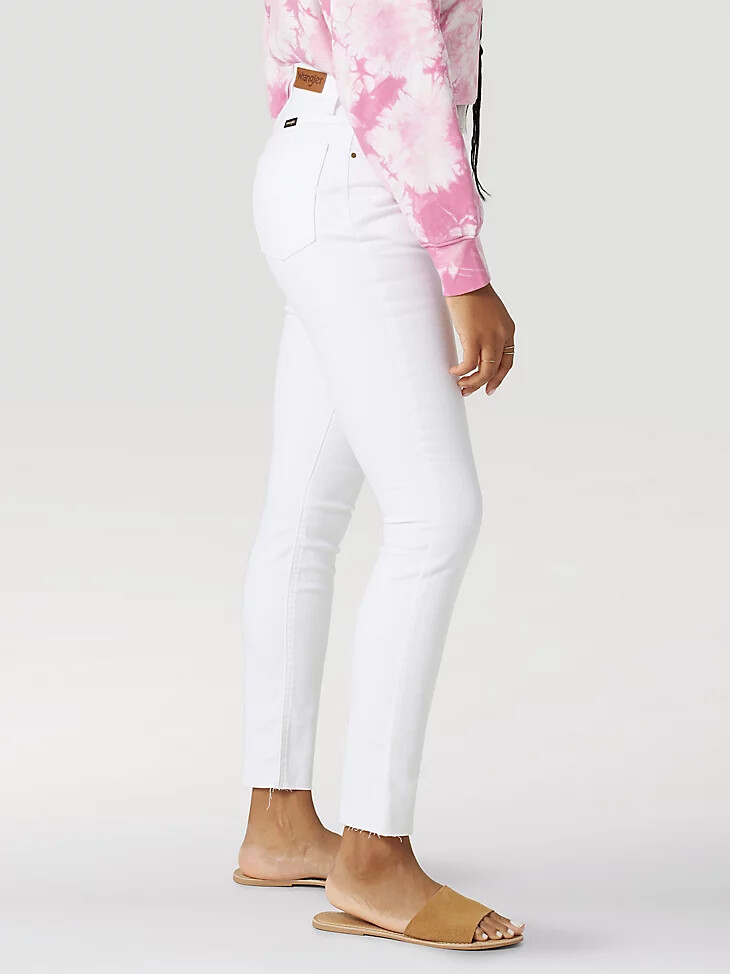 brite tech unforgettable skinny jeans für damen strahlend weiß