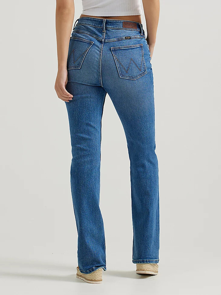 wrangler high rise bold boot für damen jean carolina