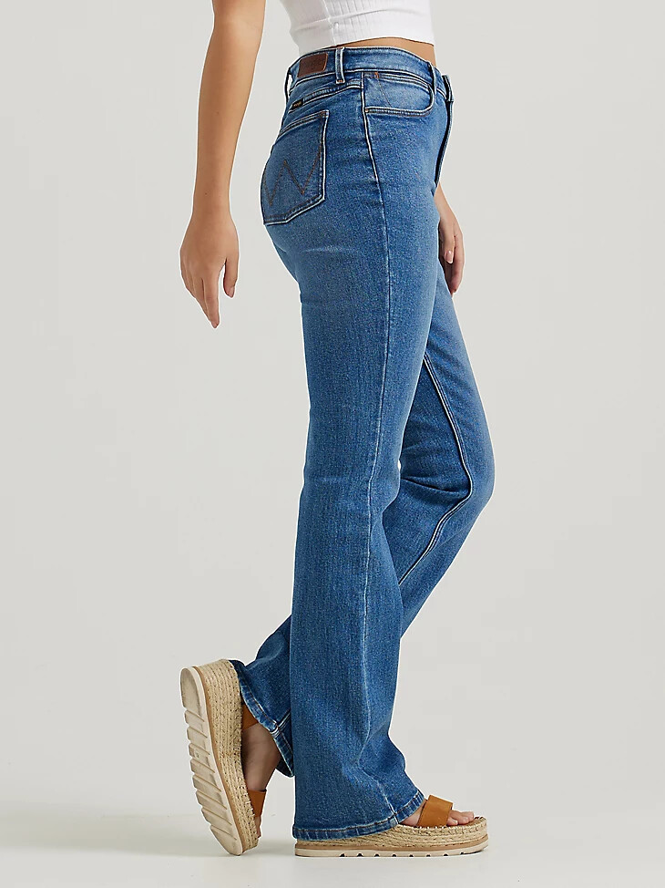 wrangler high rise bold boot für damen jean carolina