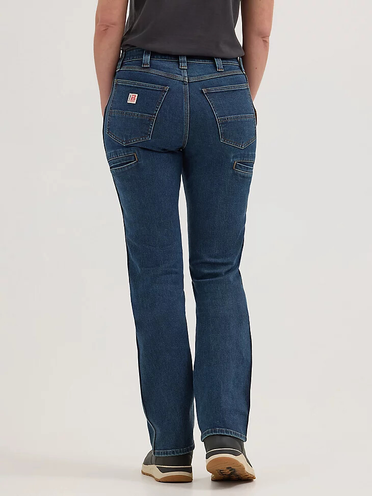 wrangler riggs workwear straight technical work jeans für damen vintage wash