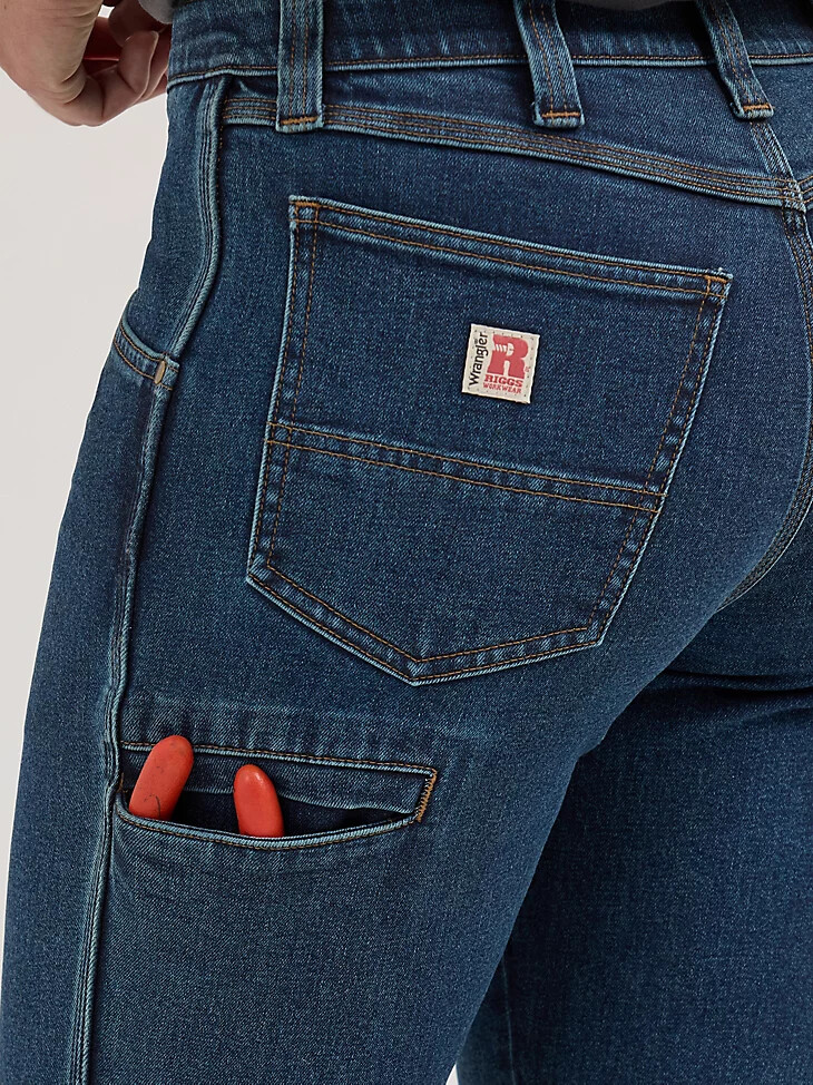 wrangler riggs workwear straight technical work jeans für damen vintage wash