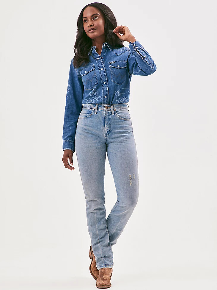 damen wrangler iconic cowboy cut jean kennedy