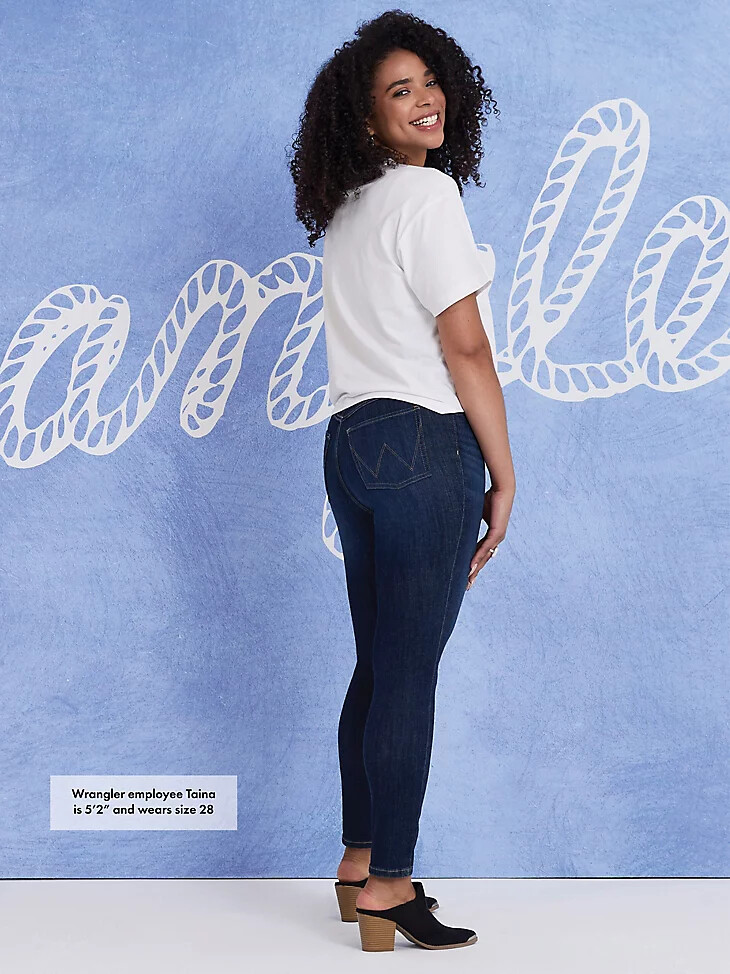 wrangler bespoke high rise skinny jeans rae für damen