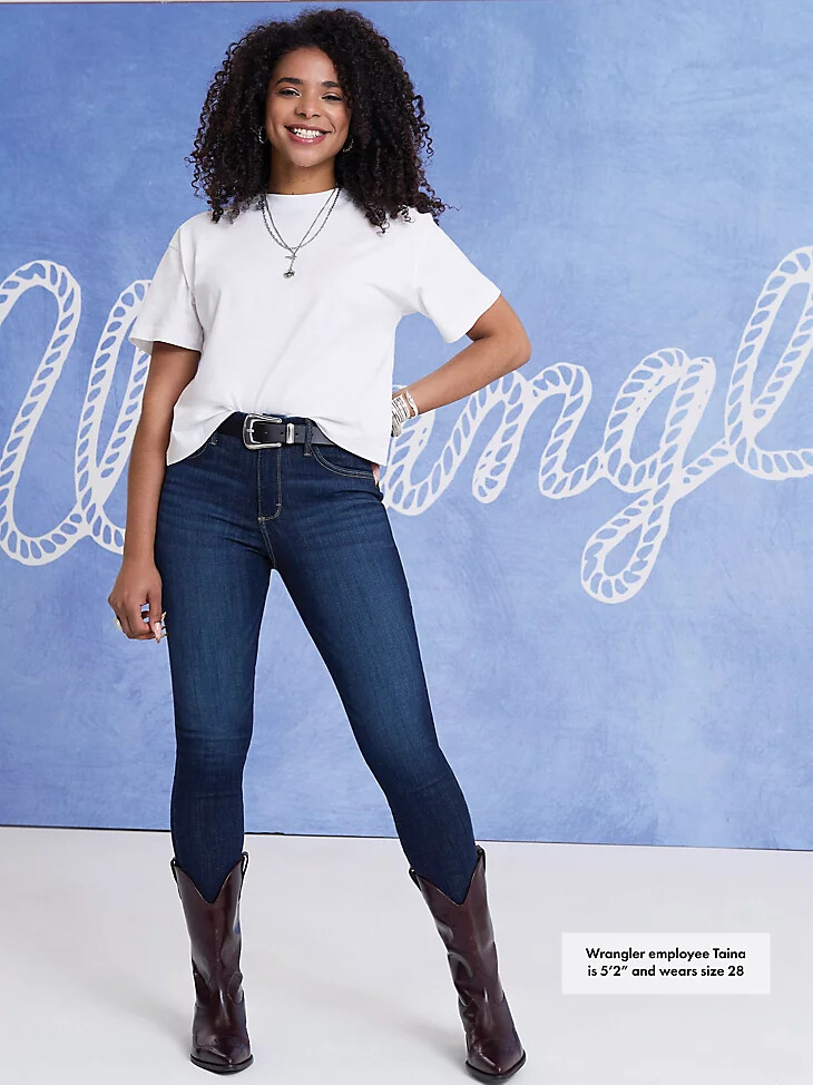wrangler bespoke high rise skinny jeans rae für damen