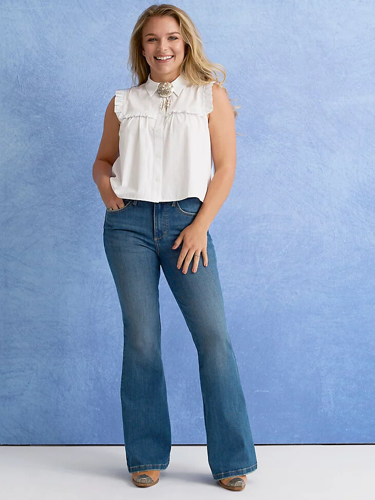 wrangler bespoke high rise jeans lily für damen