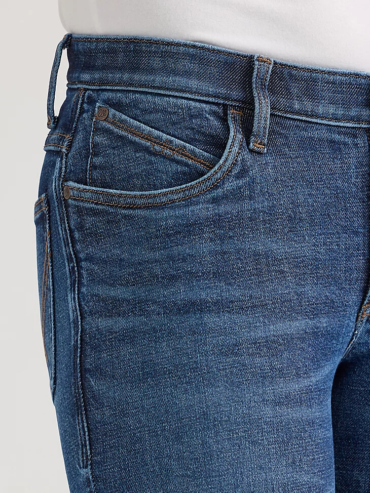 wrangler ultimate riding jeans für damen willow mid-rise hose luna
