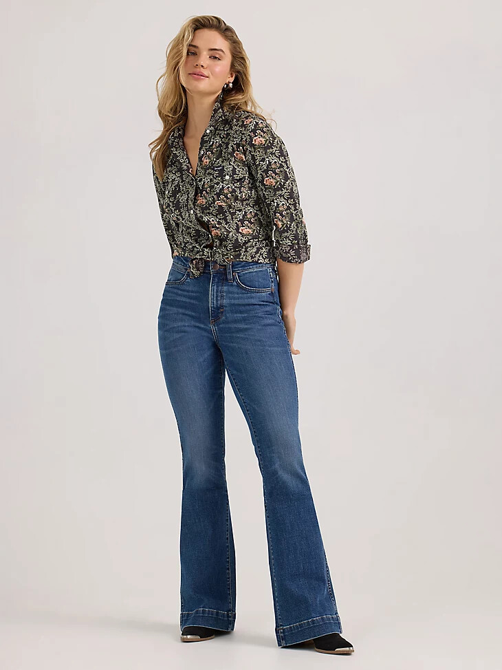 wrangler retro bailey high rise hose für damen jeans vivianna