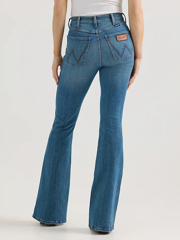 wrangler retro bailey high rise flare jeans für damen collins