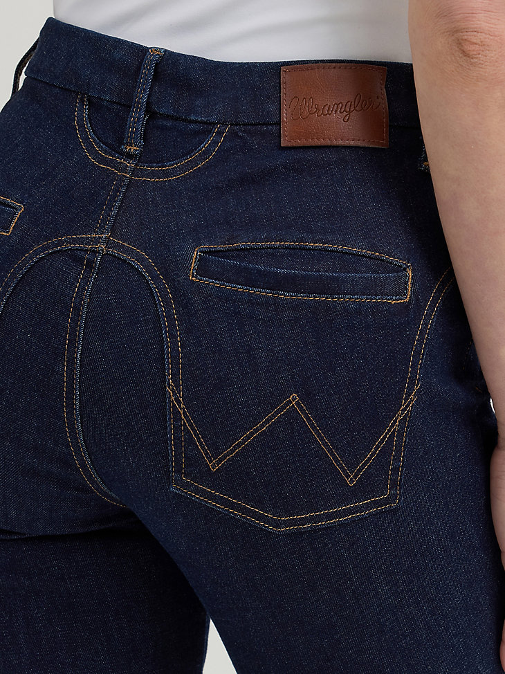 wrangler bespoke high rise fashion flare jeans für damen adalyn