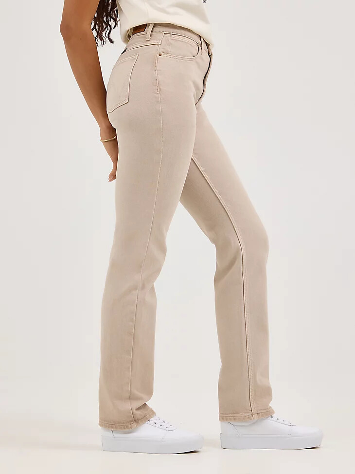 wrangler high rise true straight leg jeans für damen athena