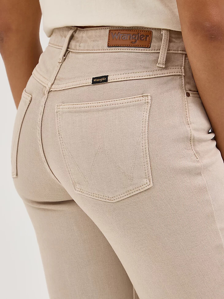 wrangler high rise true straight leg jeans für damen athena