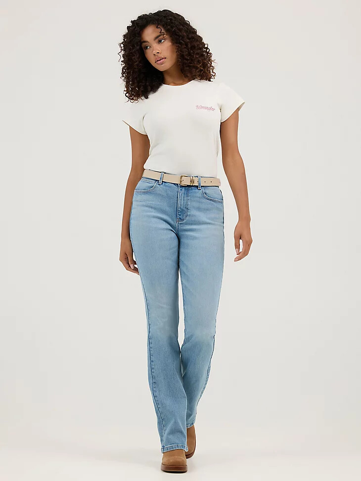 damen high rise bootcut jeans dune