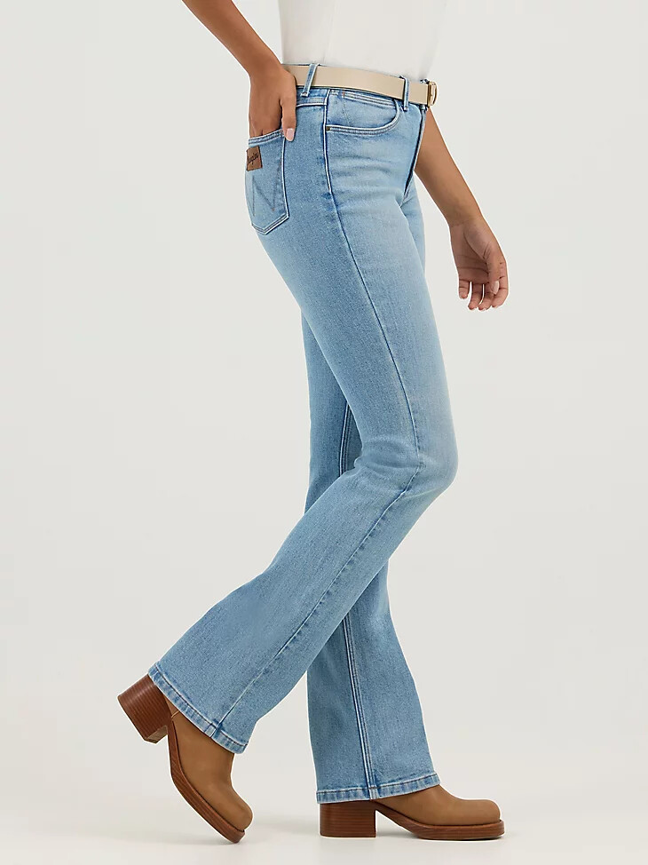 damen high rise bootcut jeans dune