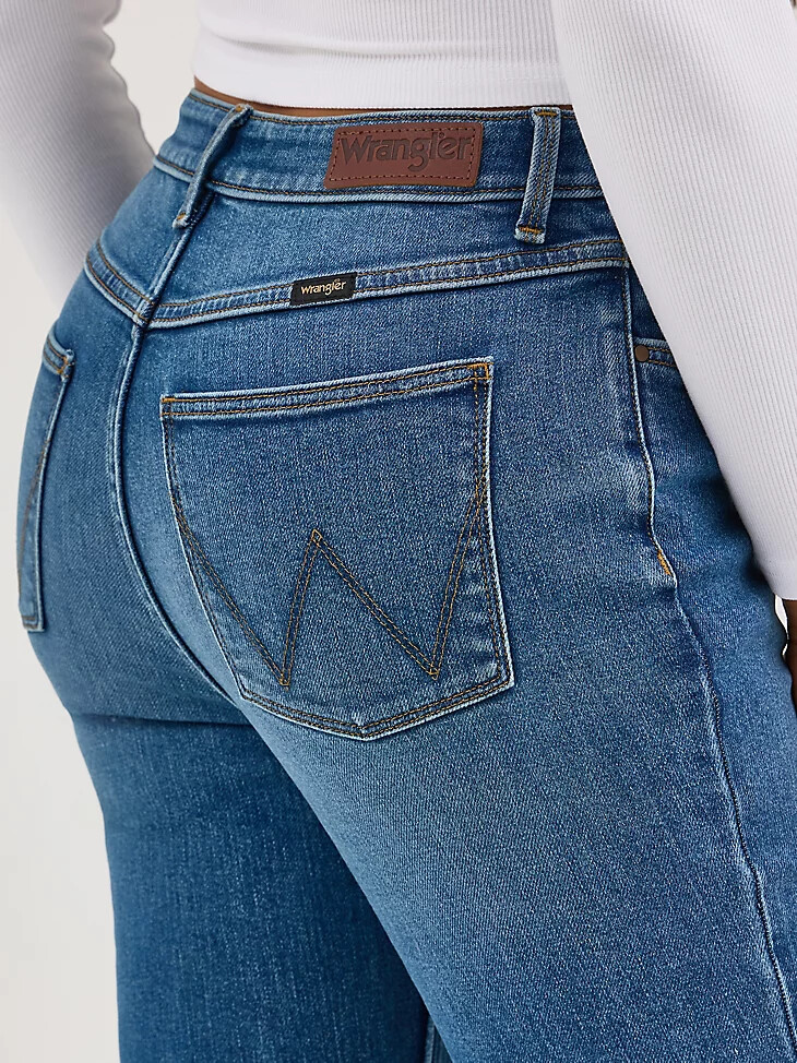 damen-jeans „fierce flare split hem carolina
