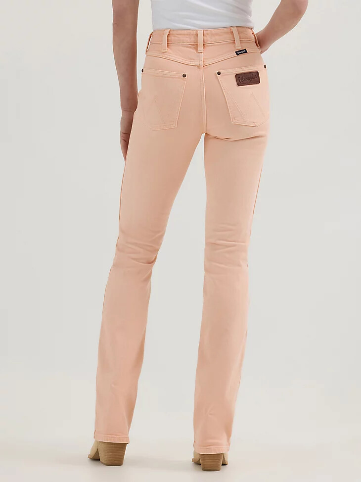 wrangler retro bailey high rise colorwash bootcut jeans für damen audrey