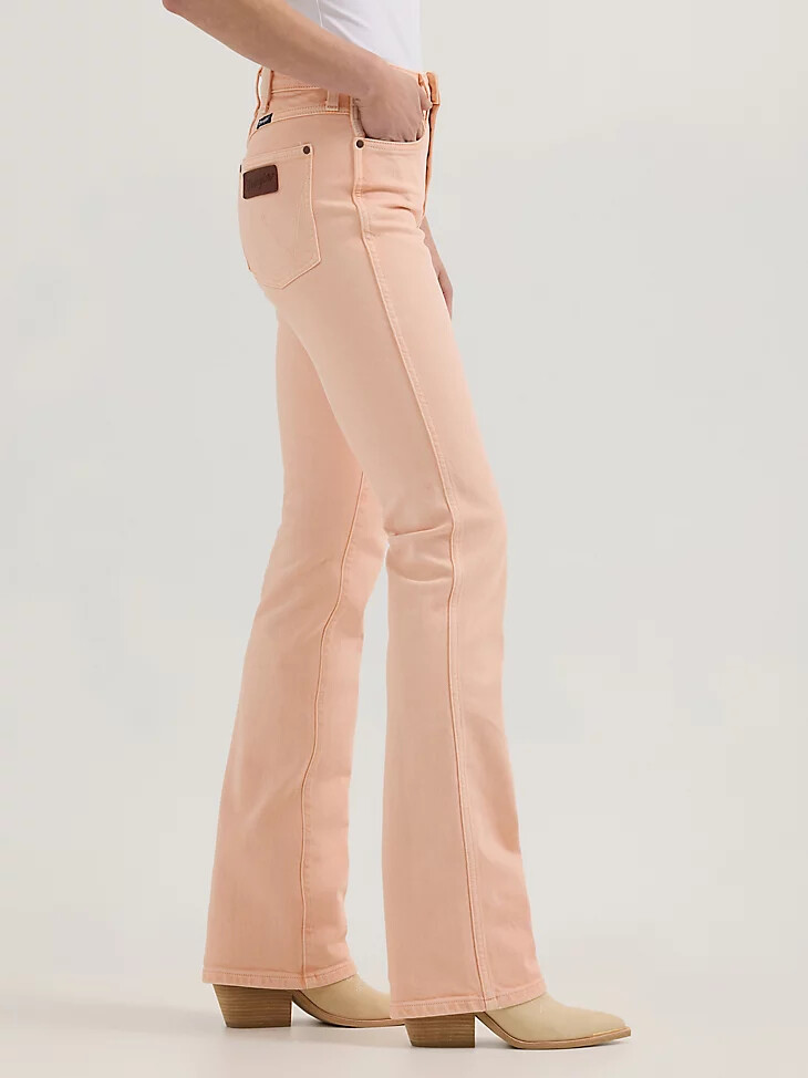 wrangler retro bailey high rise colorwash bootcut jeans für damen audrey