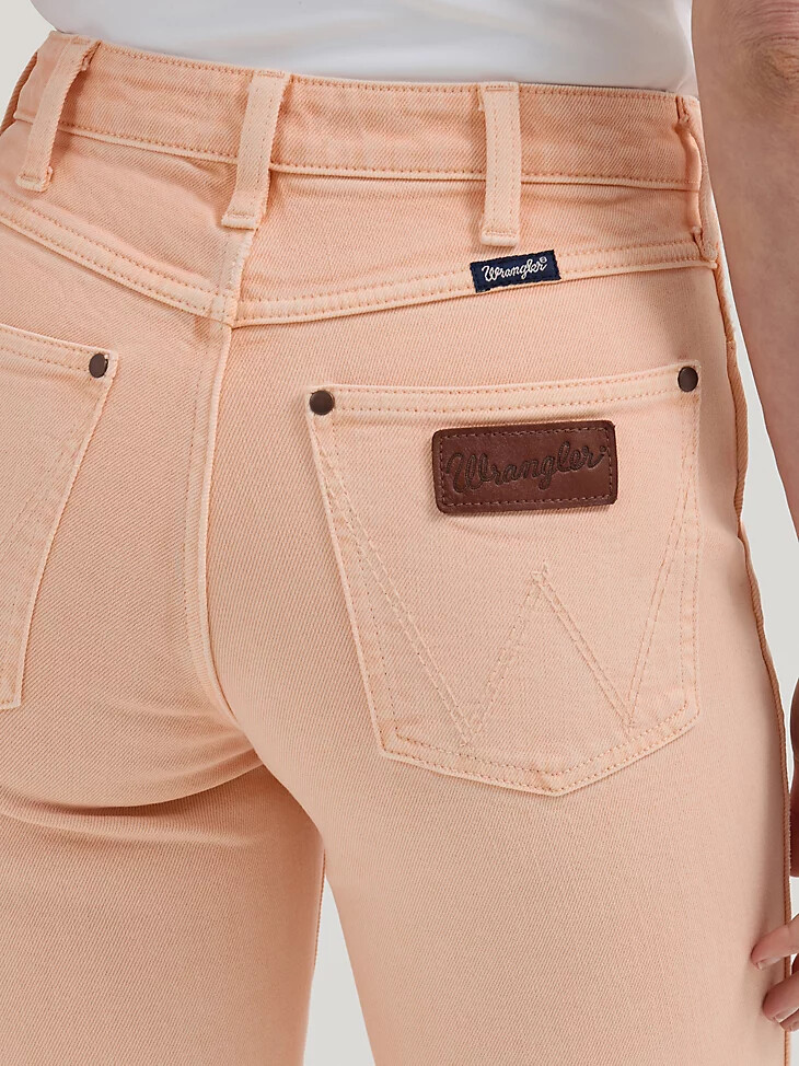 wrangler retro bailey high rise colorwash bootcut jeans für damen audrey