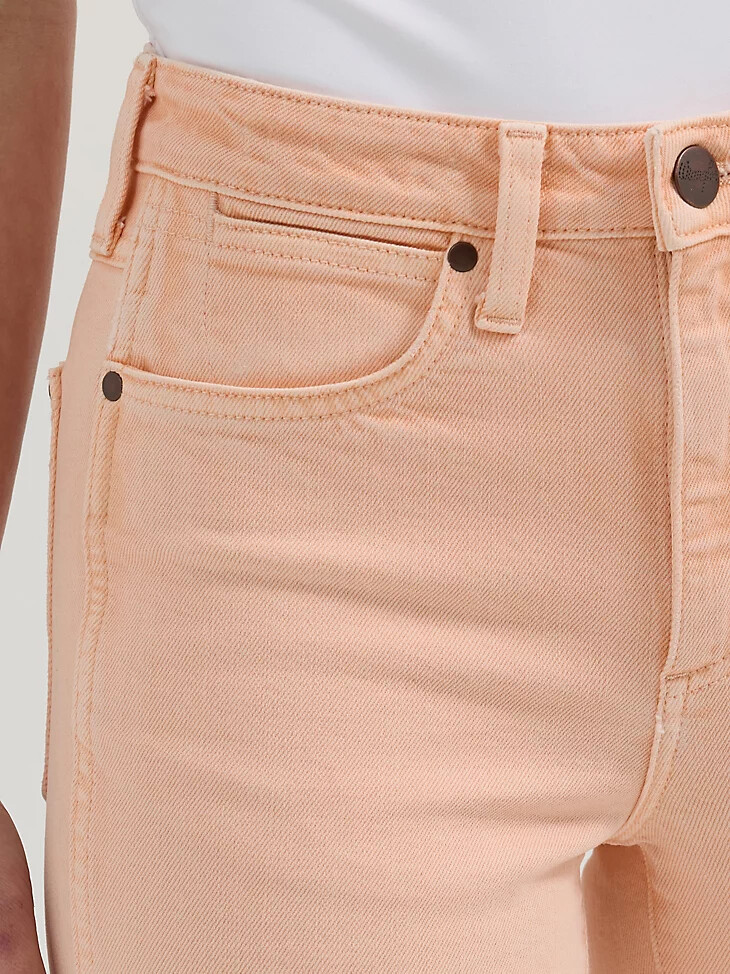 wrangler retro bailey high rise colorwash bootcut jeans für damen audrey