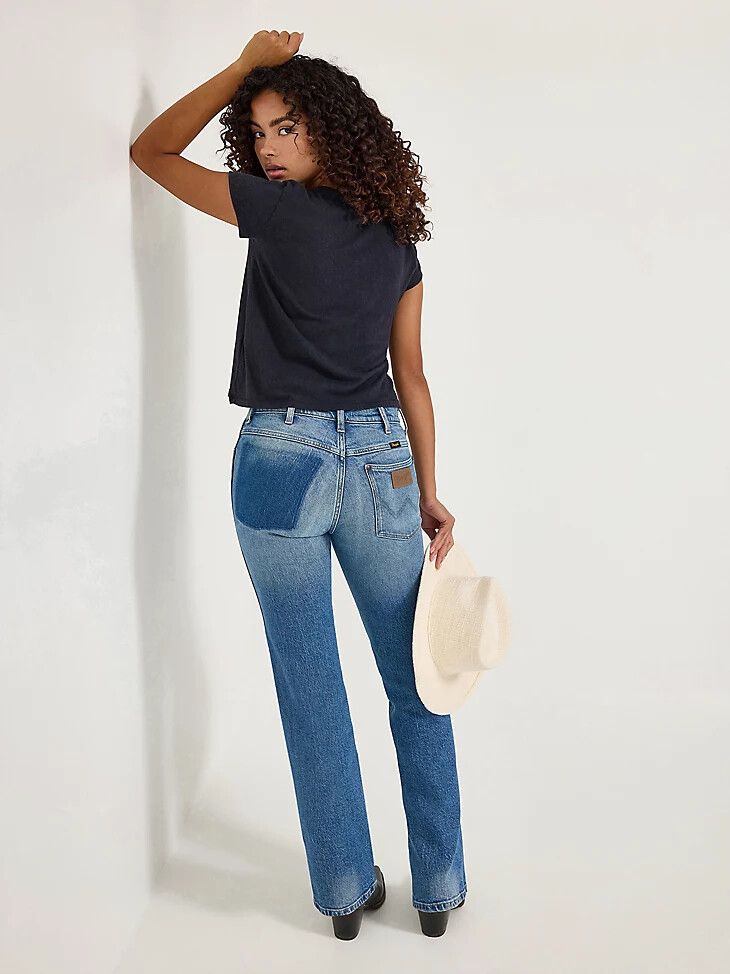 wrancher shadow pocket jeans für damen dirty denim