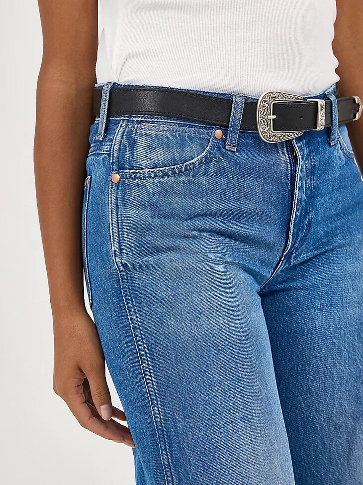 womens worldwide mid rise wide leg jeans ranch housedown