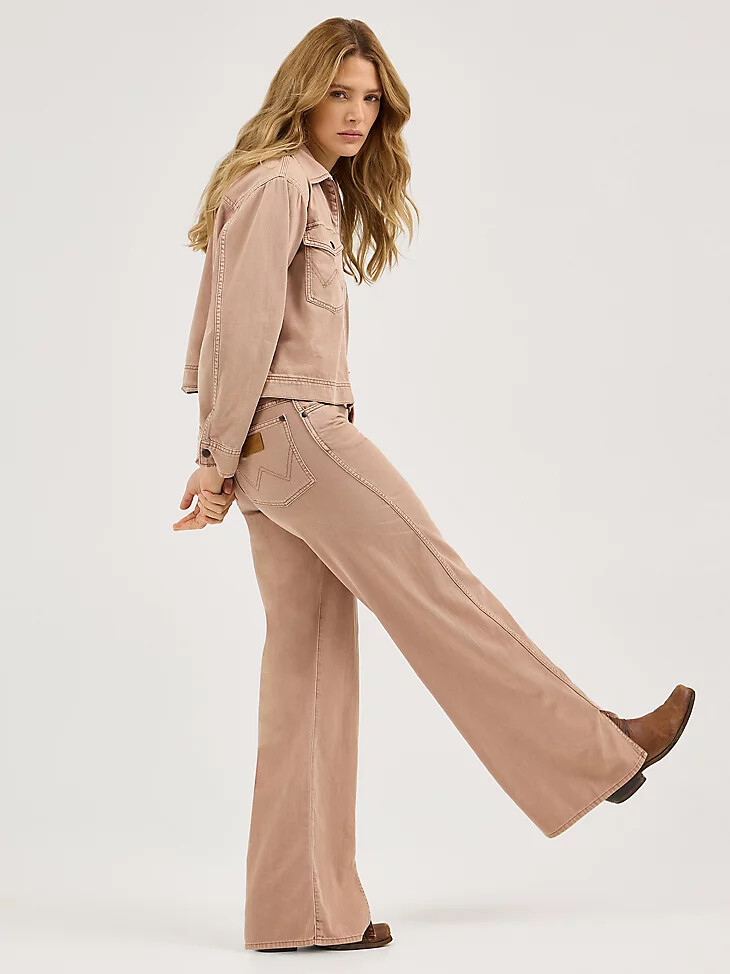 damen loose spat jeans raw umber