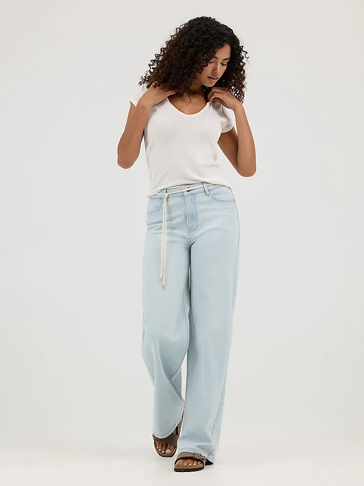 damen-jeans daisy mittelhoch geschnitten locker geschnitten
