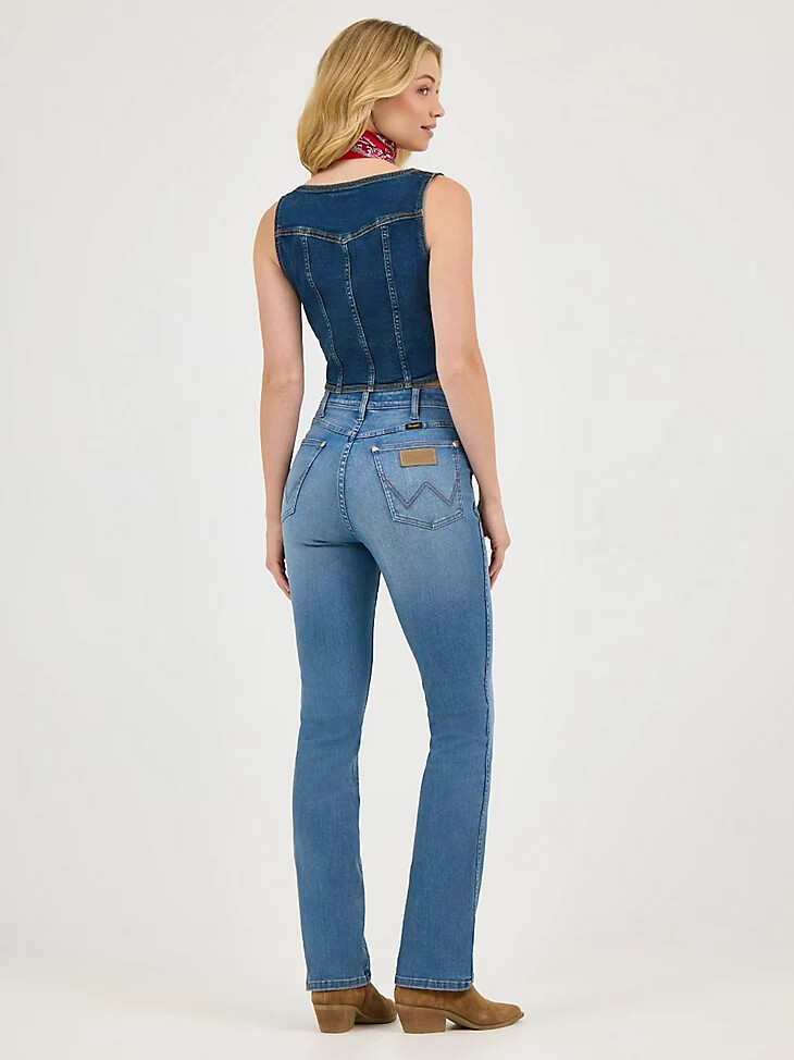 wrangler x lainey wilson boot huggers wrangler blue wash