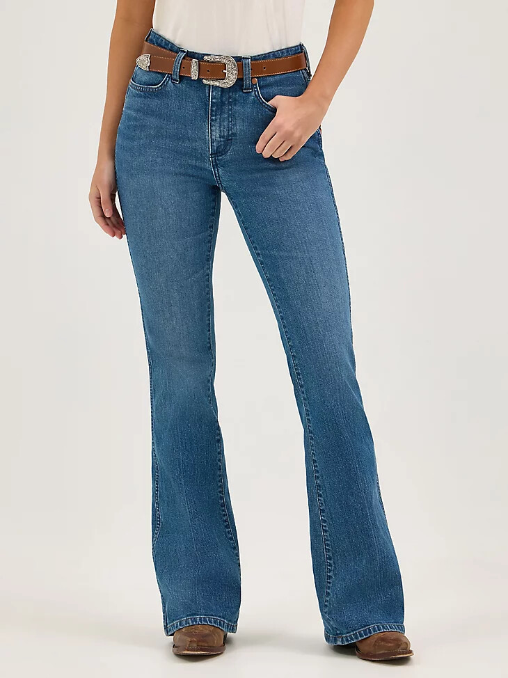 wrangler x whataburger bailey flare jeans cowgirl waschung