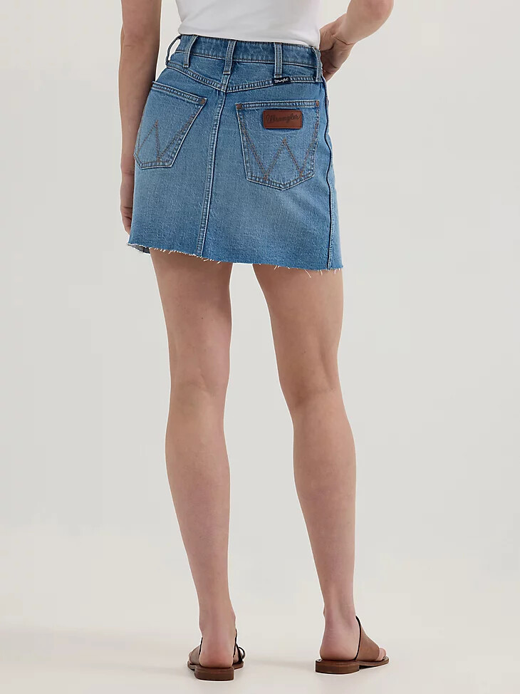 wrangler retro bailey jeansrock für damen fluss