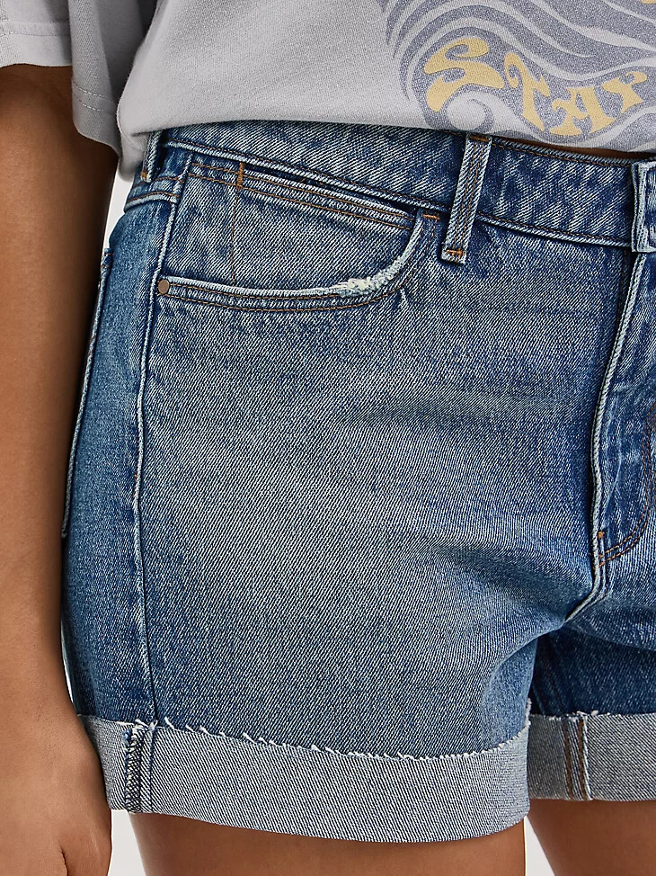 sierra damen-shorts mit rollbündchen