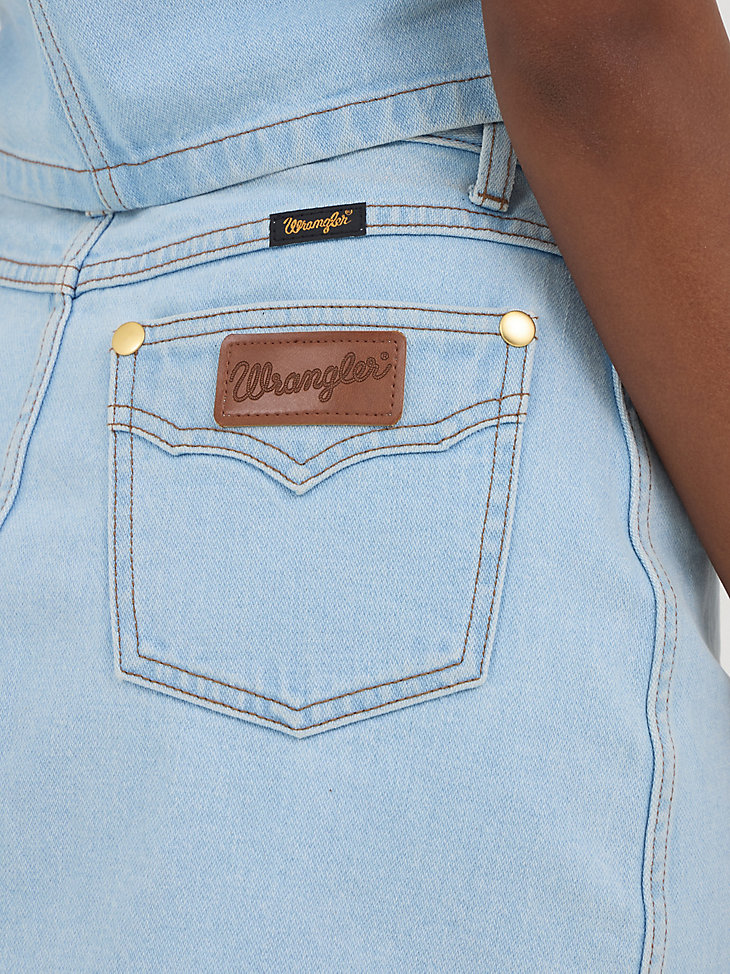 wrangler x yellow rose by kendra scott jeansrock prairie wash
