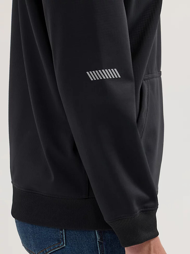 wrangler riggs workwear technischer hoodie für damen jet black