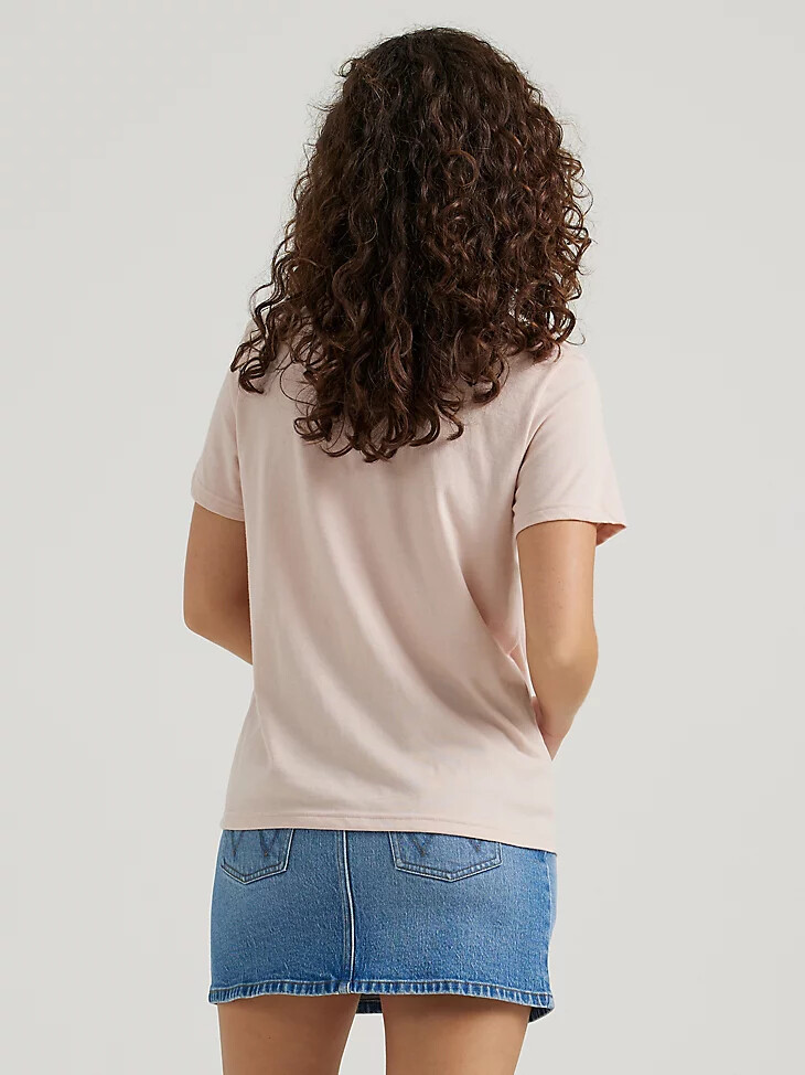 damen ride of life t-shirt peachwhip