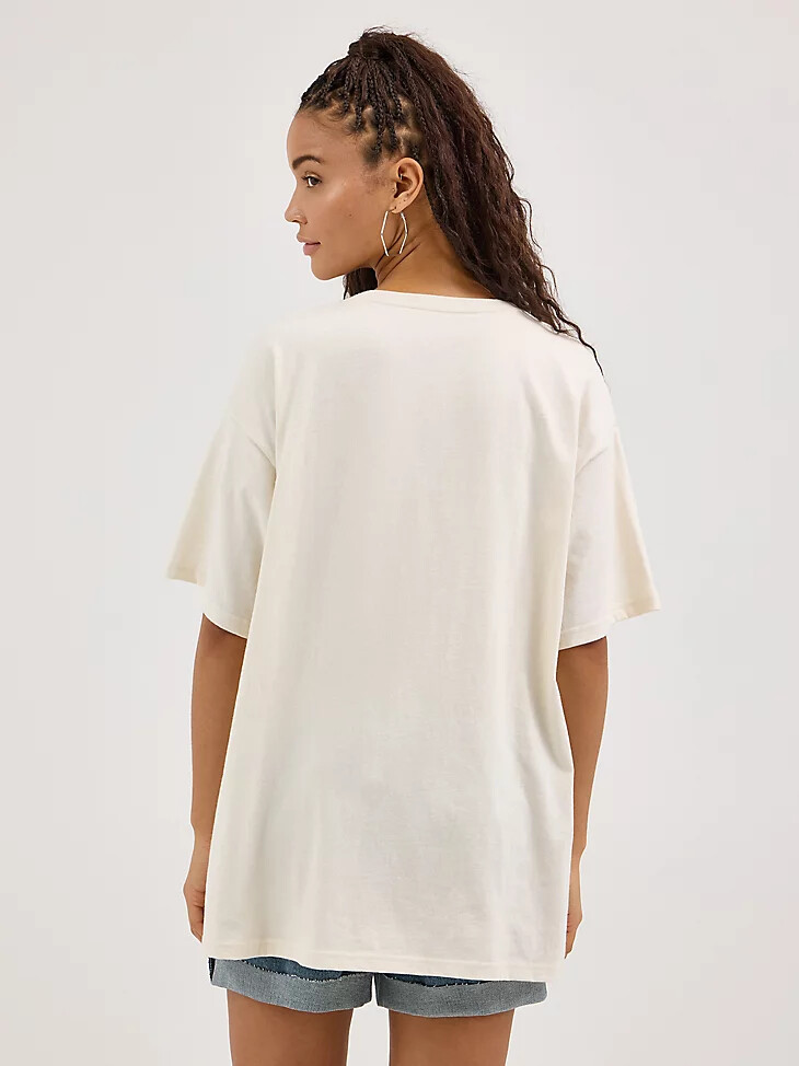 oversized desert tee für damen flüsterweiß