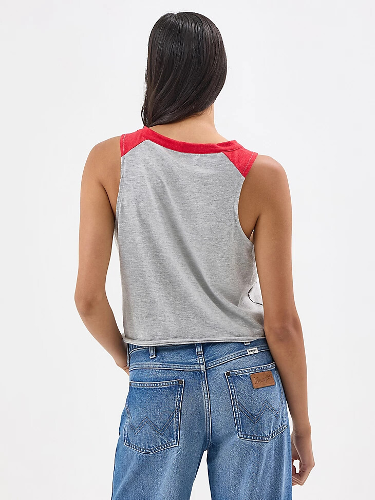 wrangler collegiate vintage muscle tee für damen university of georgia
