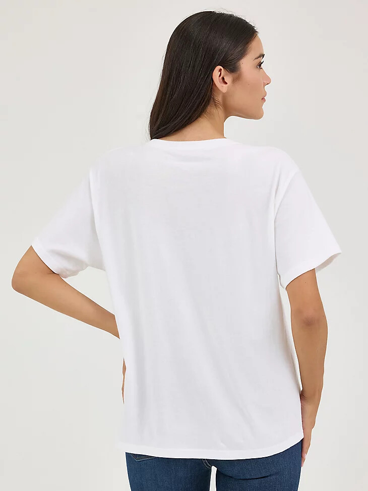 wrangler western graphic girlfriend t-shirt für damen rodeo
