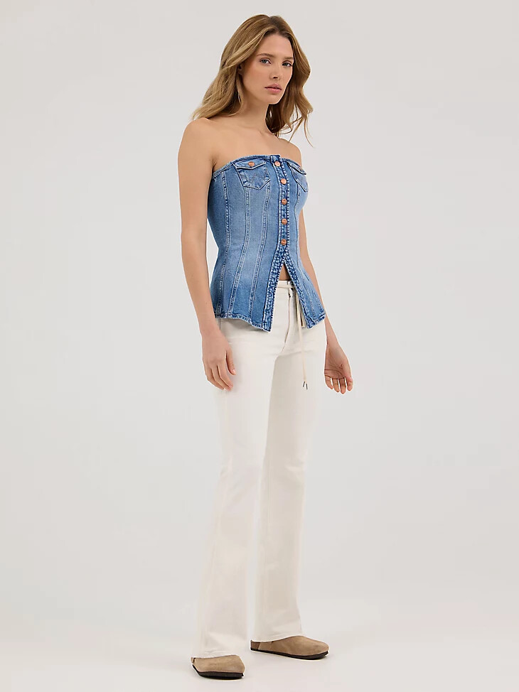 damen-denim-bustier wrangler rugged